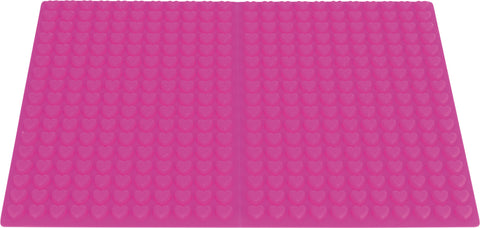 Rosa silikon bakeform med hjerteformer