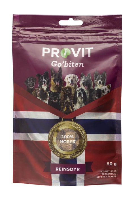 Provit Go’biten hund reinsdyr lever 50 gram