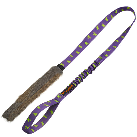 Rabbit skin bungee chaser tug med lilla håndtak