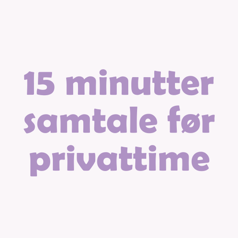 Samtale før privattime