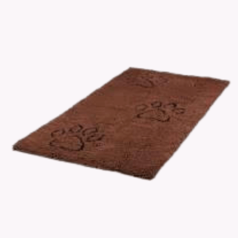 Dirty Dog Dørmatte XL runner brun med poter