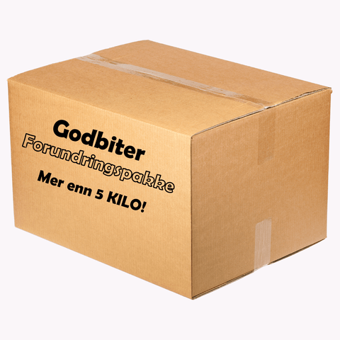 Forundringspakke som inneholder mer enn 5 kilo godbiter!