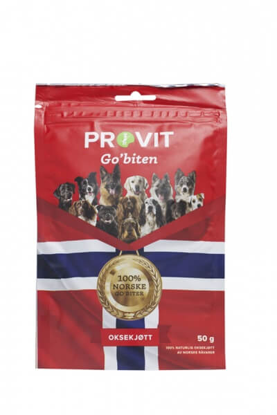 Provit Go’biten hund oksekjøtt 50 gram